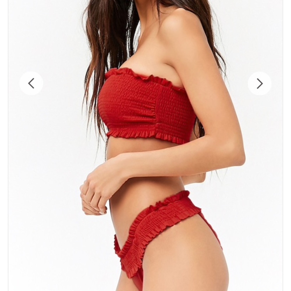 RED smocked bikini ❤️ F21 sold out!
